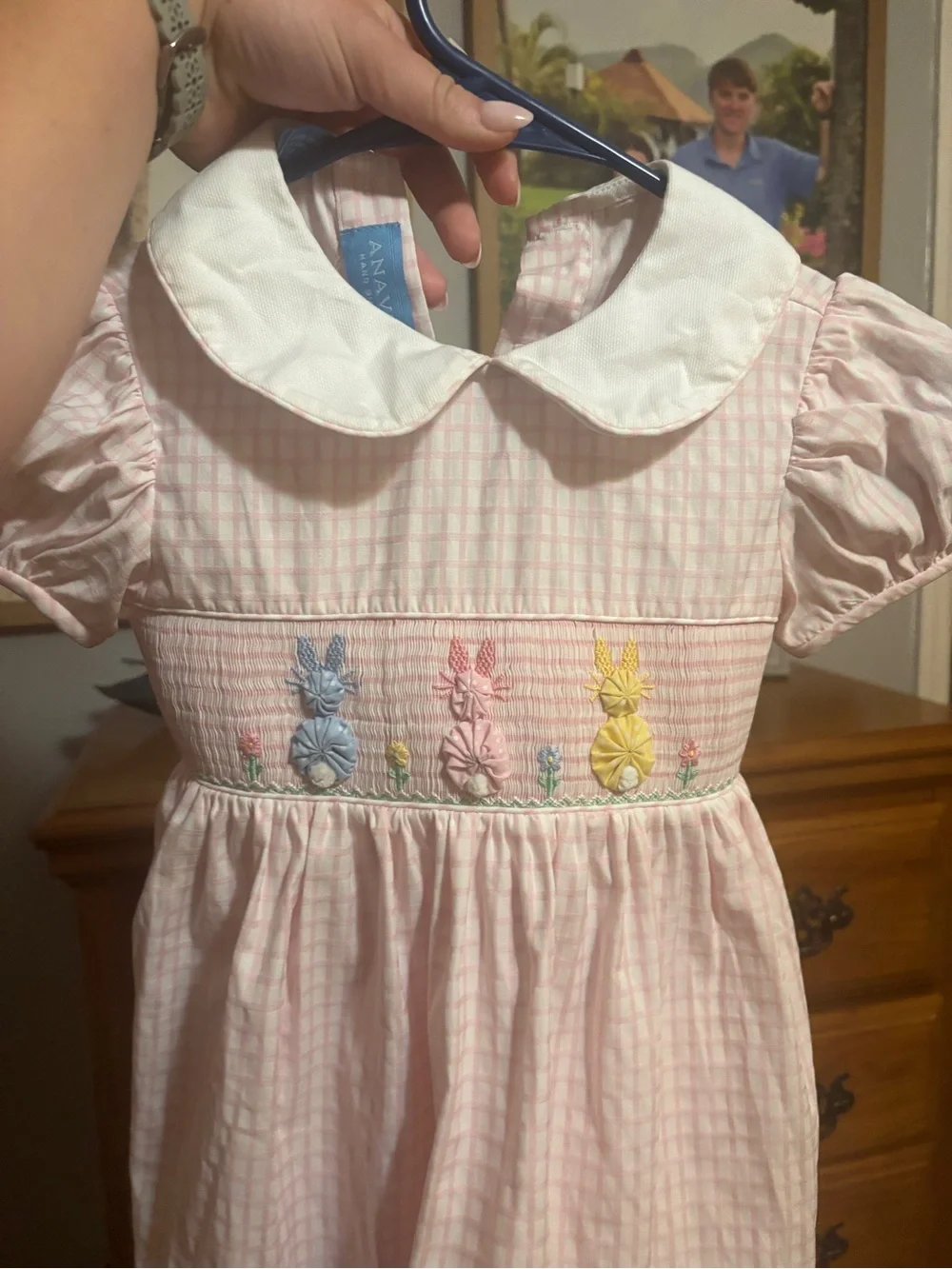 Anavini Hand Smocked Easter Dress